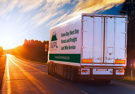 WPL freight truck driving on the road